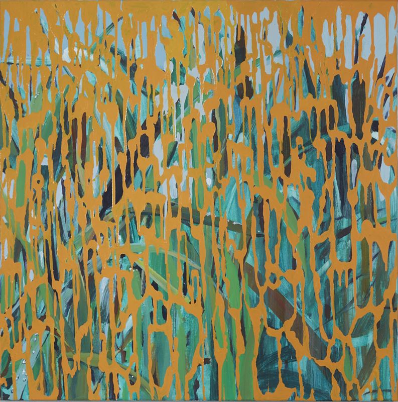 Geen titel - 90/90cm Acryl/Linnen