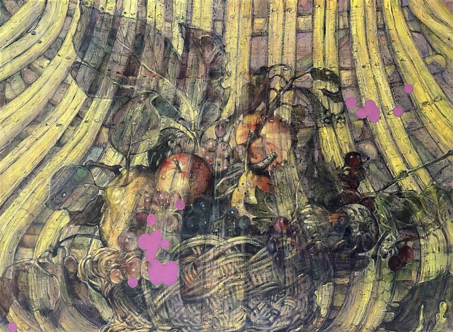 Rotan en fruit - 110/150cm Acryl/Linnen