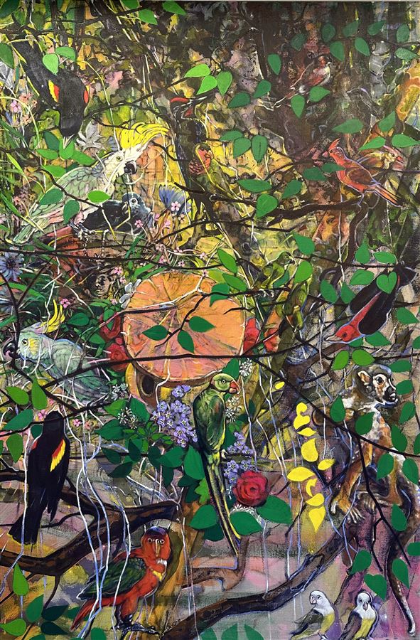 Marshall en Hondecoeter - 180/120cm Acryl/Linnen